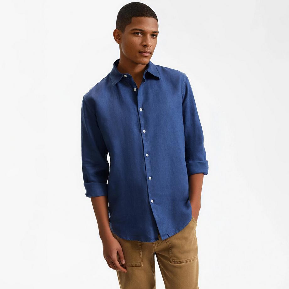 Chemise droite en lin