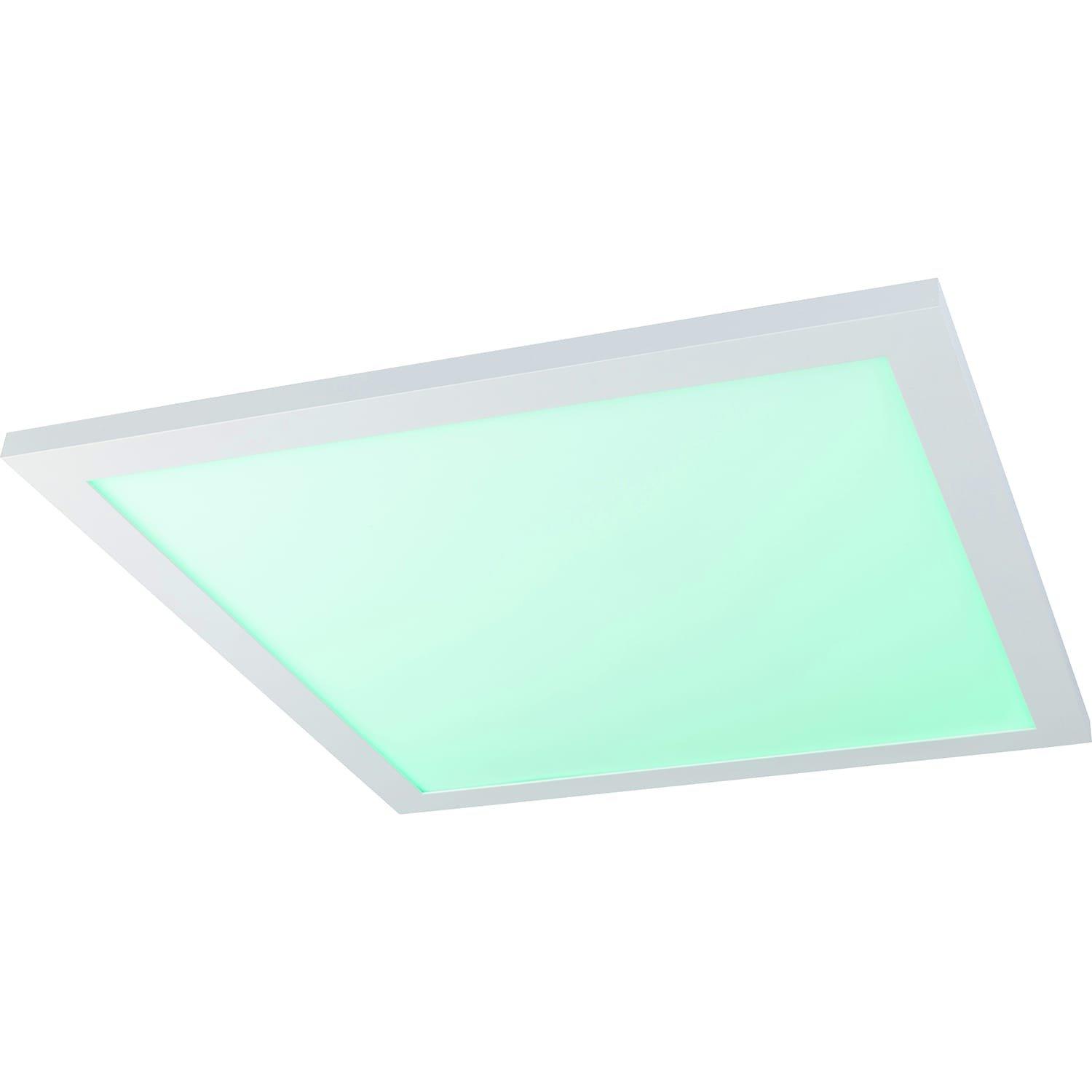 mutoni Plafonnier aluminium blanc 1xRGBW LED  