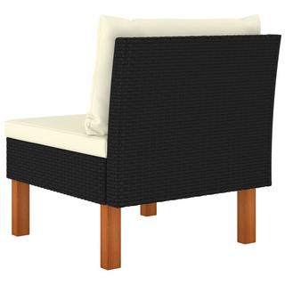 VidaXL Mittelsofa poly-rattan  