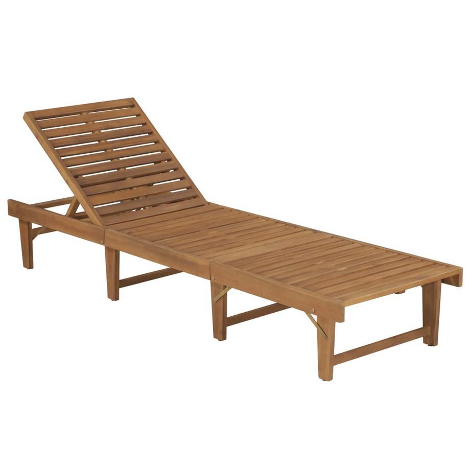 VidaXL Chaise longue bois d'acacia  