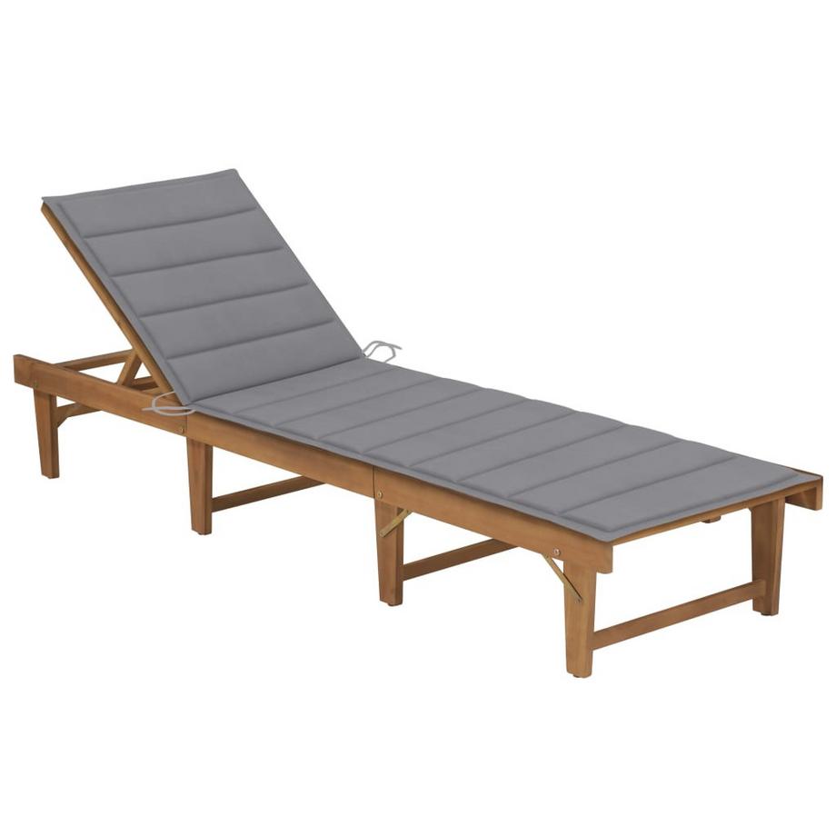 VidaXL Chaise longue bois d'acacia  