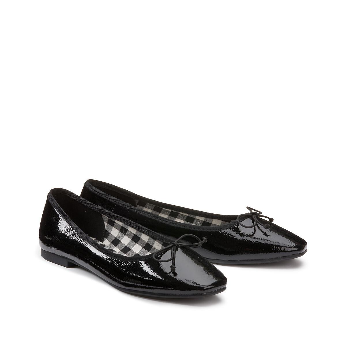 Image of Ballerinas In Lackoptik Damen Schwarz 39