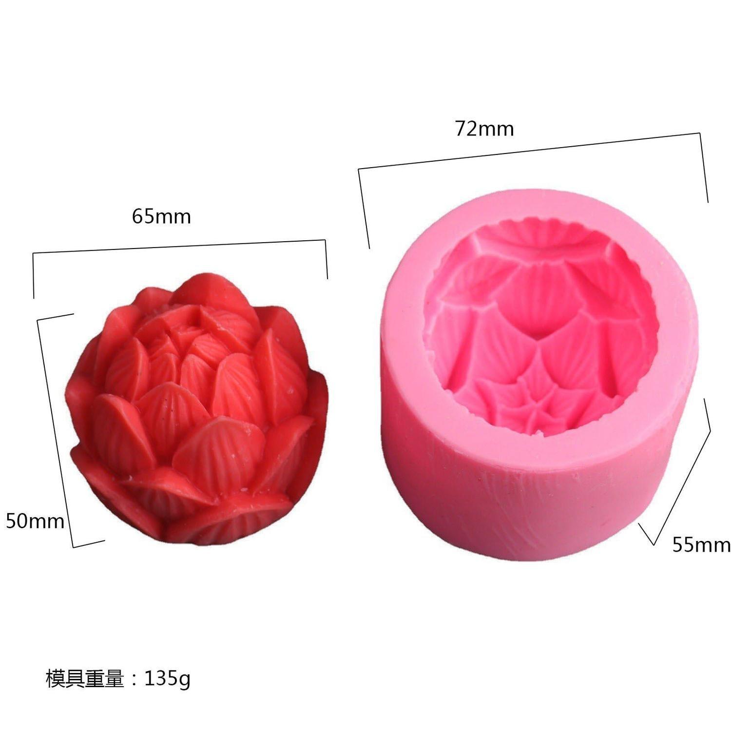 Northio Multifunktionale 3D-Form – Rose – Silikon  