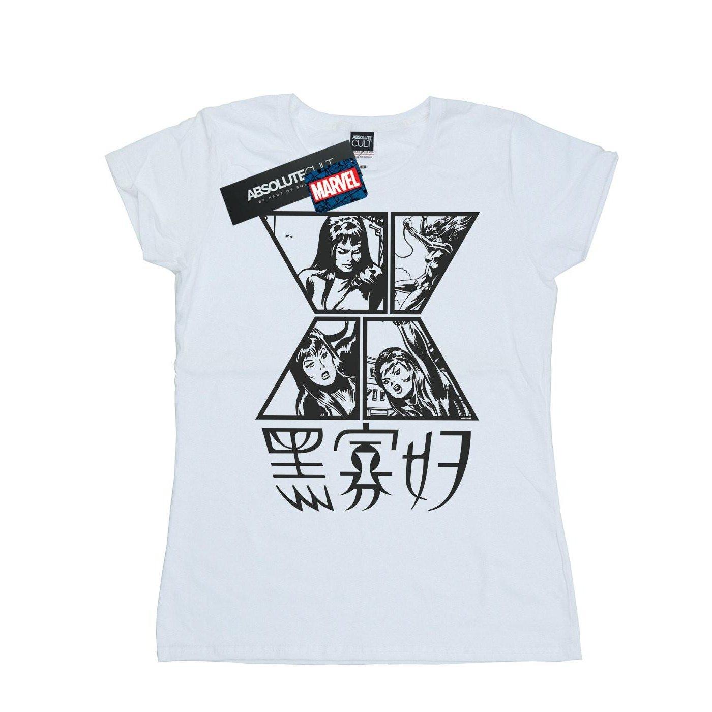 Image of Black Widow Symbol Tshirt Damen Weiss M