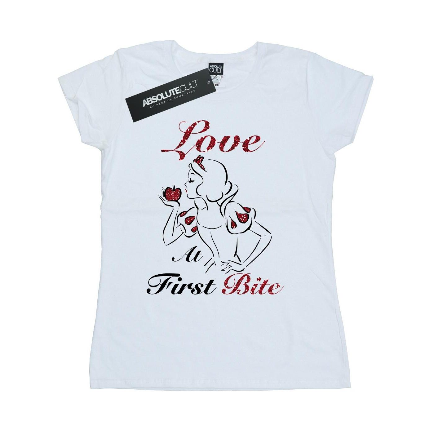 Image of Snow White Love At First Bite Tshirt Damen Weiss L