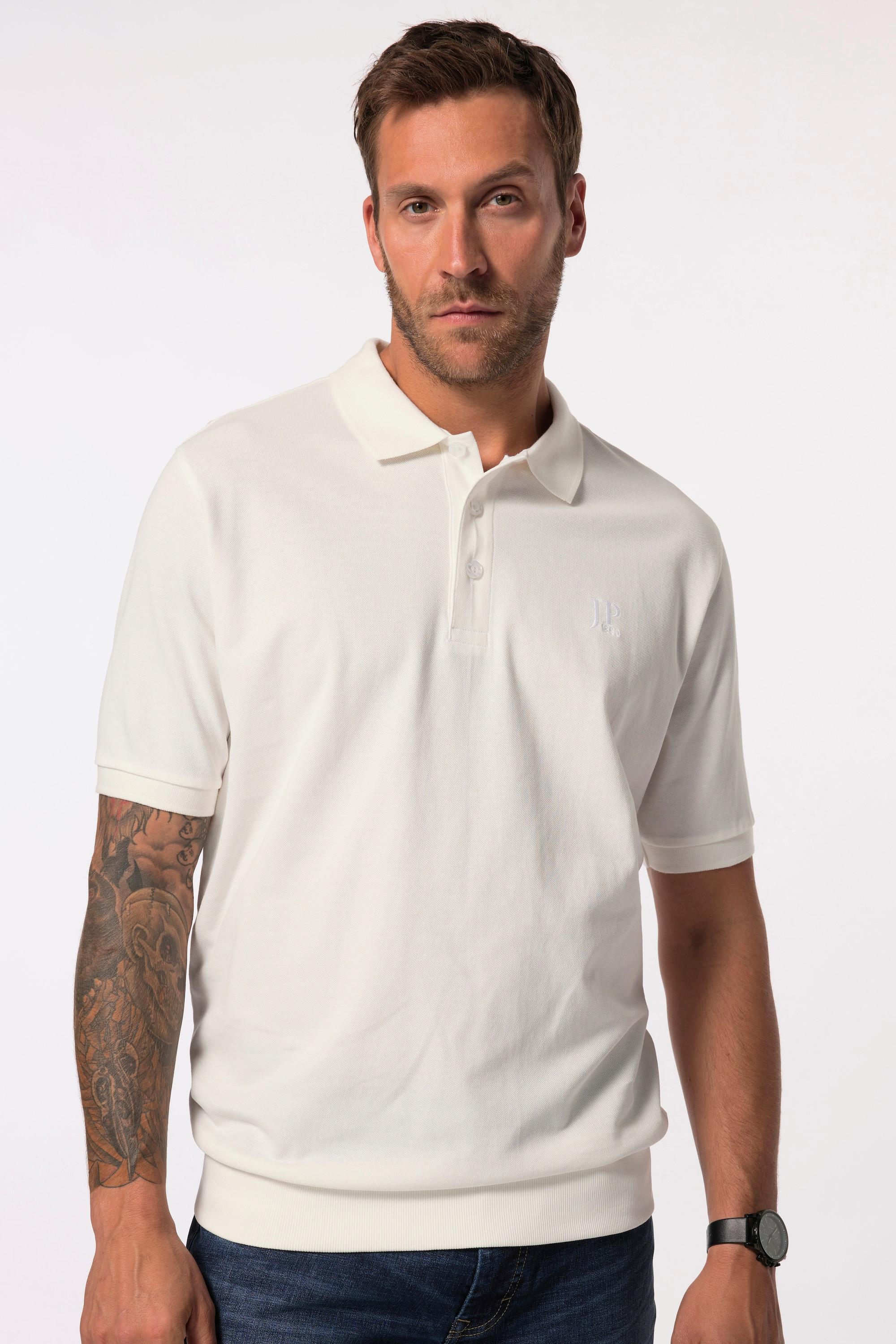 JP1880  Poloshirt, Basic, Bauchfit, Halbarm, Piqué 