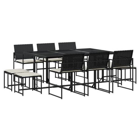 VidaXL set da pranzo da giardino Polirattan  