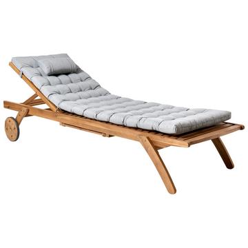 Transat avec coussin en Acacia Moderne CESANA PREMIUM