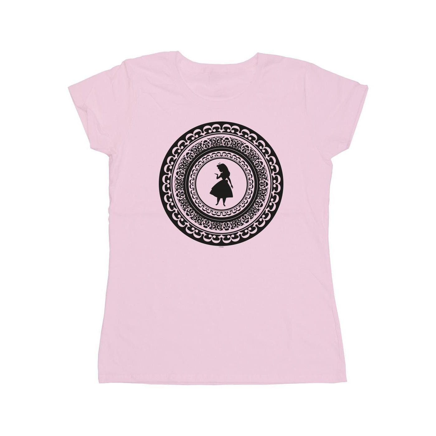 Image of Alice In Wonderland Circle Tshirt Damen Pink M