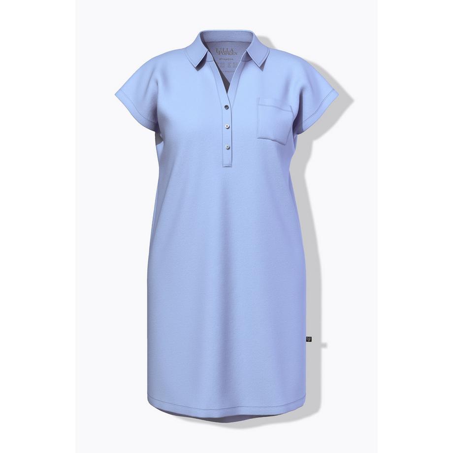 Ulla Popken Camicia da notte oversize collo a camicia scollo a V mezze maniche  