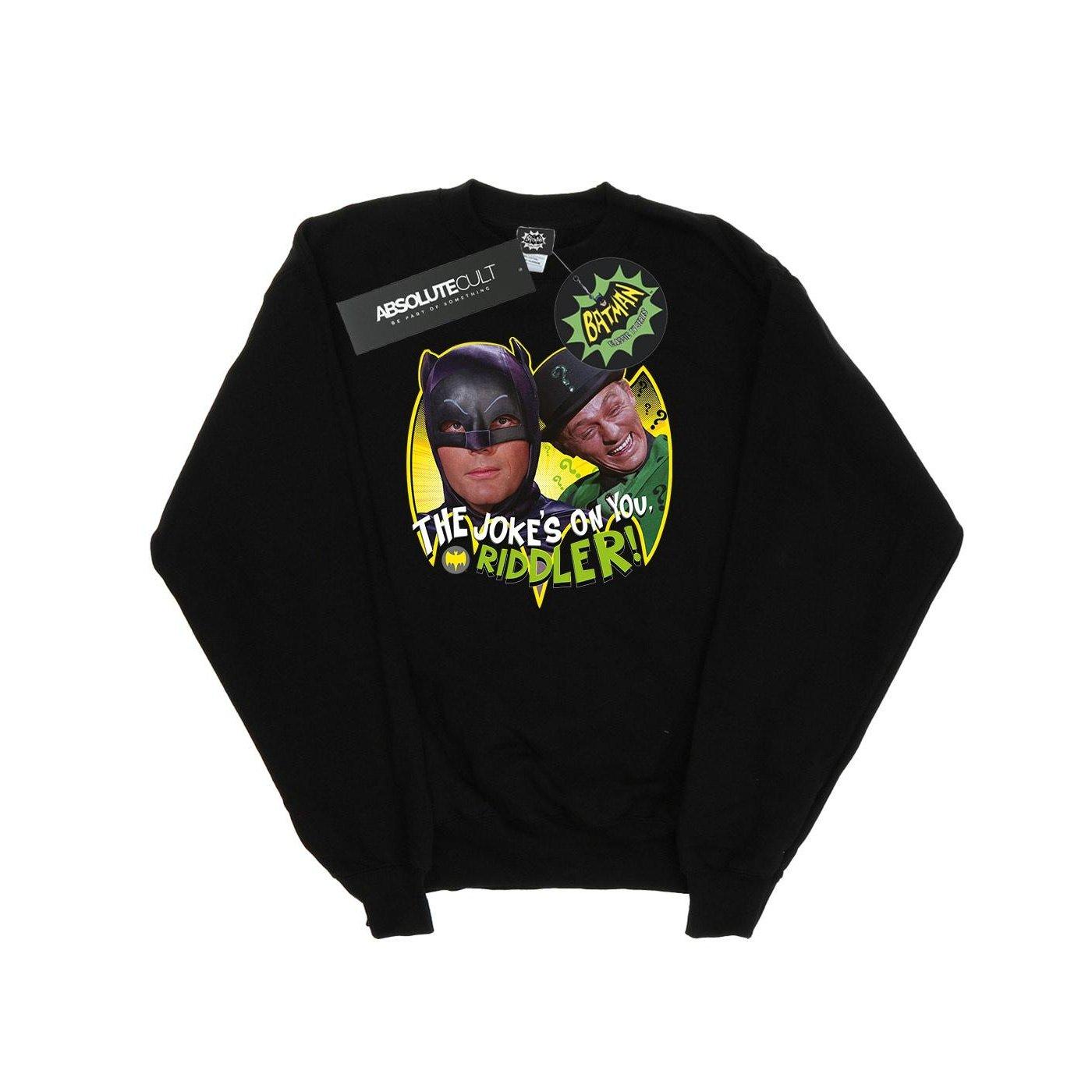 Image of Batman Tv Series The Riddler Joke Sweatshirt Damen Schwarz XXL
