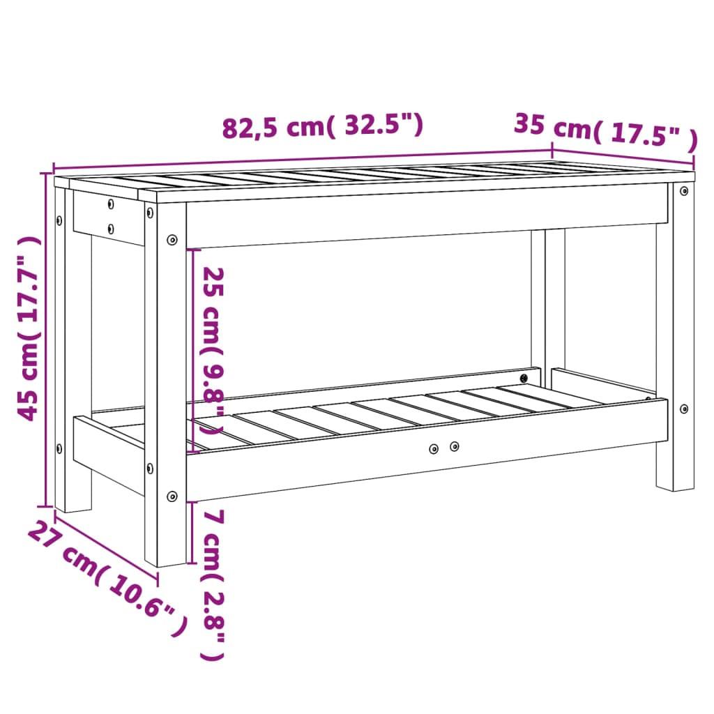 VidaXL Banc de jardin bois  