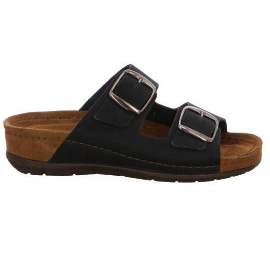 Image of Rodigo - Nubuk Sandale Damen Schwarz 39