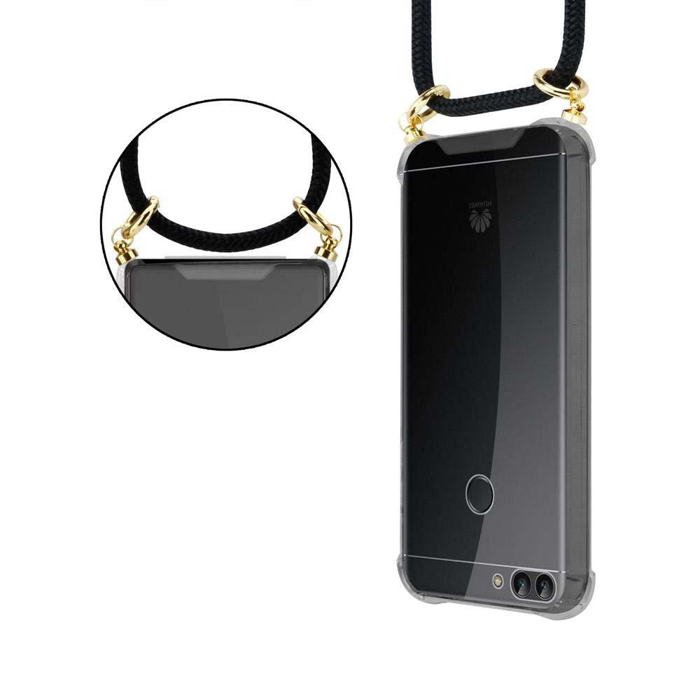 Cadorabo  Handy Kette für Huawei P SMART 2018  Enjoy 7S Silikon mit Gold Ringen 