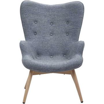 Fauteuil tissé gris