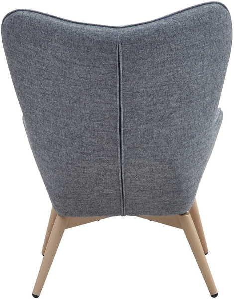 mutoni Fauteuil tissé gris  