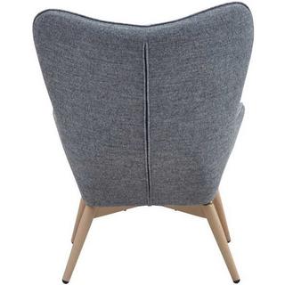 mutoni Fauteuil tissé gris  