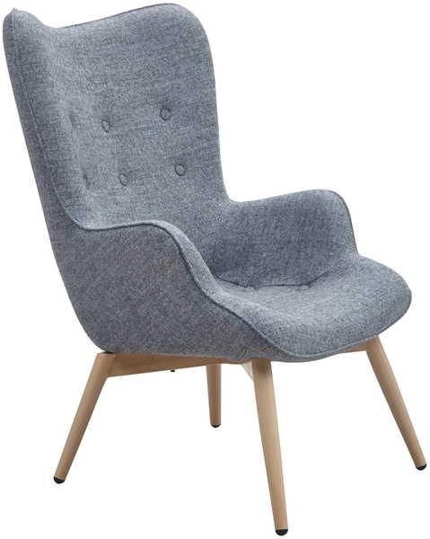 mutoni Fauteuil tissé gris  