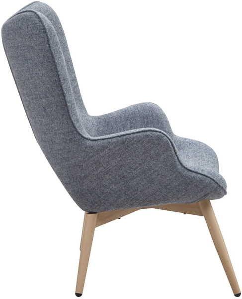 mutoni Fauteuil tissé gris  