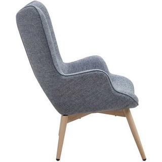 mutoni Fauteuil tissé gris  