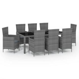 VidaXL set da pranzo da esterno Polirattan  