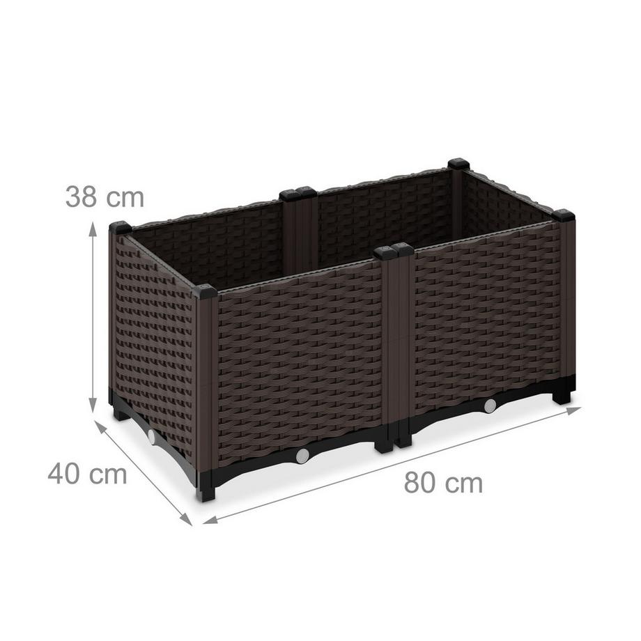 Northix Fioriera in stile rattan  
