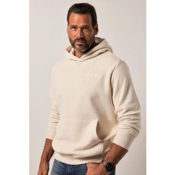 Maglia in felpa con cappuccio e ricami, fino alla tg. 8XL