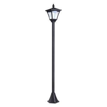 Lanterne solaire lanterne de jardin éclairage de chemin avec LED 10 lumens noir 15 x 15 x 120 cm