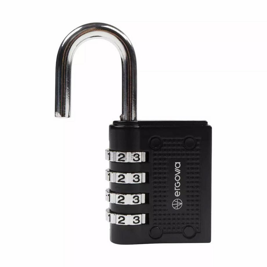 Ergovia  Ergovia Aluminium-Code-Vorhängeschloss mit programmierbarer Kombination 
