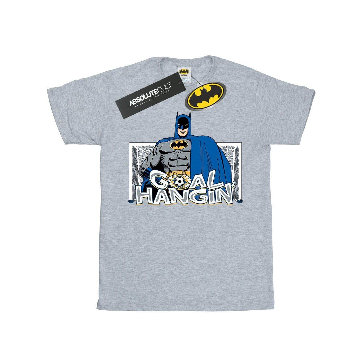 Image of Batman Football Goal Hangin' Tshirt Herren Grau L