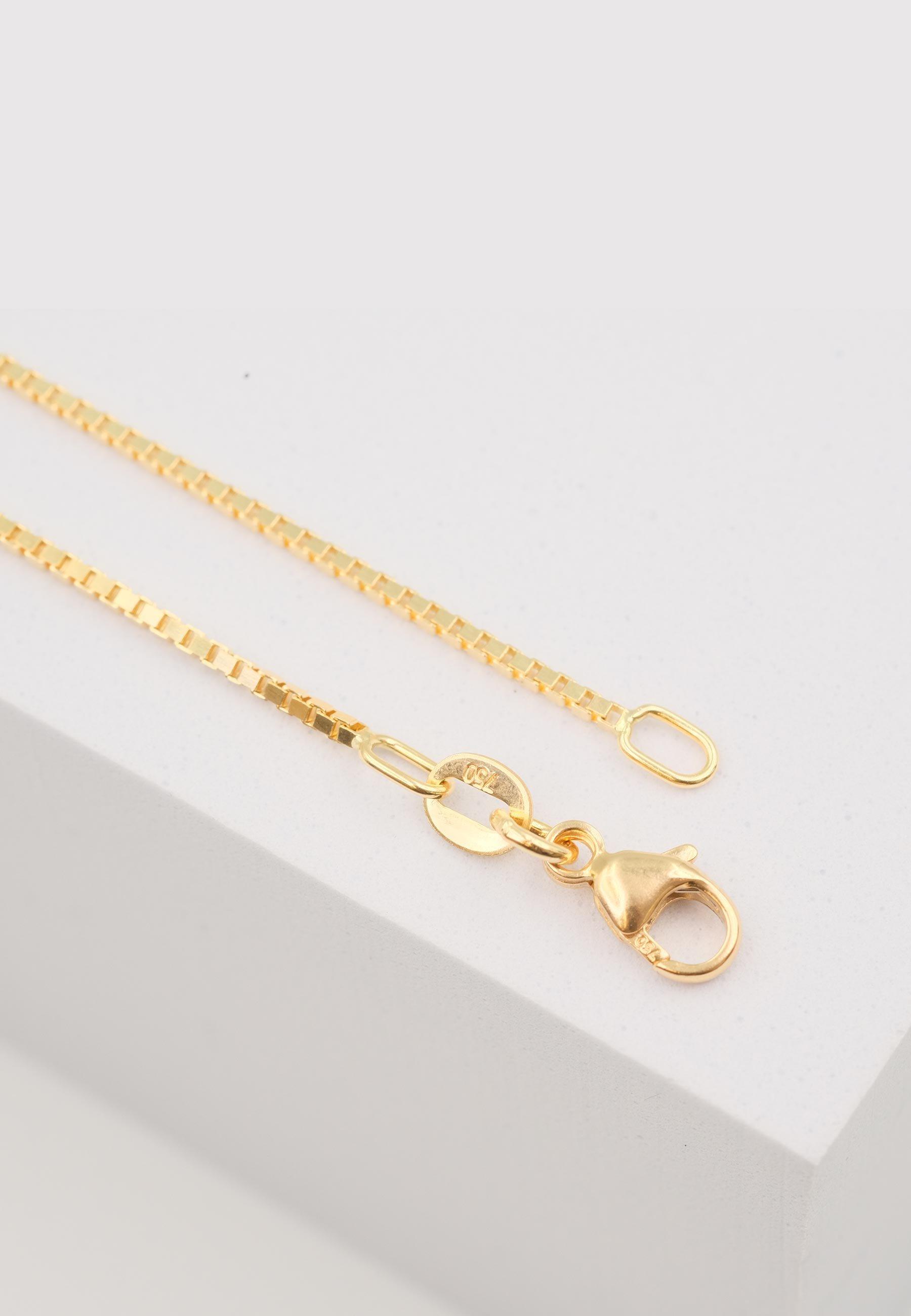 MUAU Schmuck  Collier Venezianer Gelbgold 375, 1.1mm, 60cm 