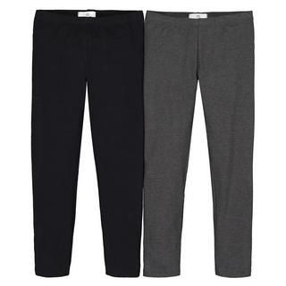 La Redoute Collections  Lot de 2 leggings unis 