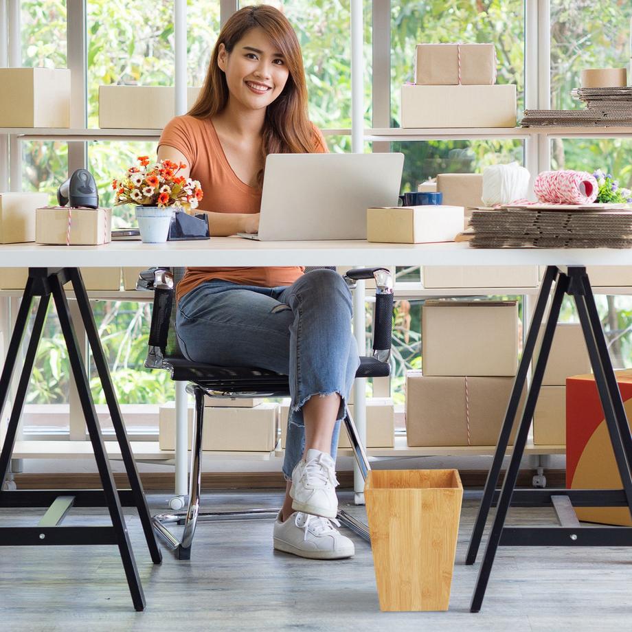 Northix Cestino per la carta in bambù  