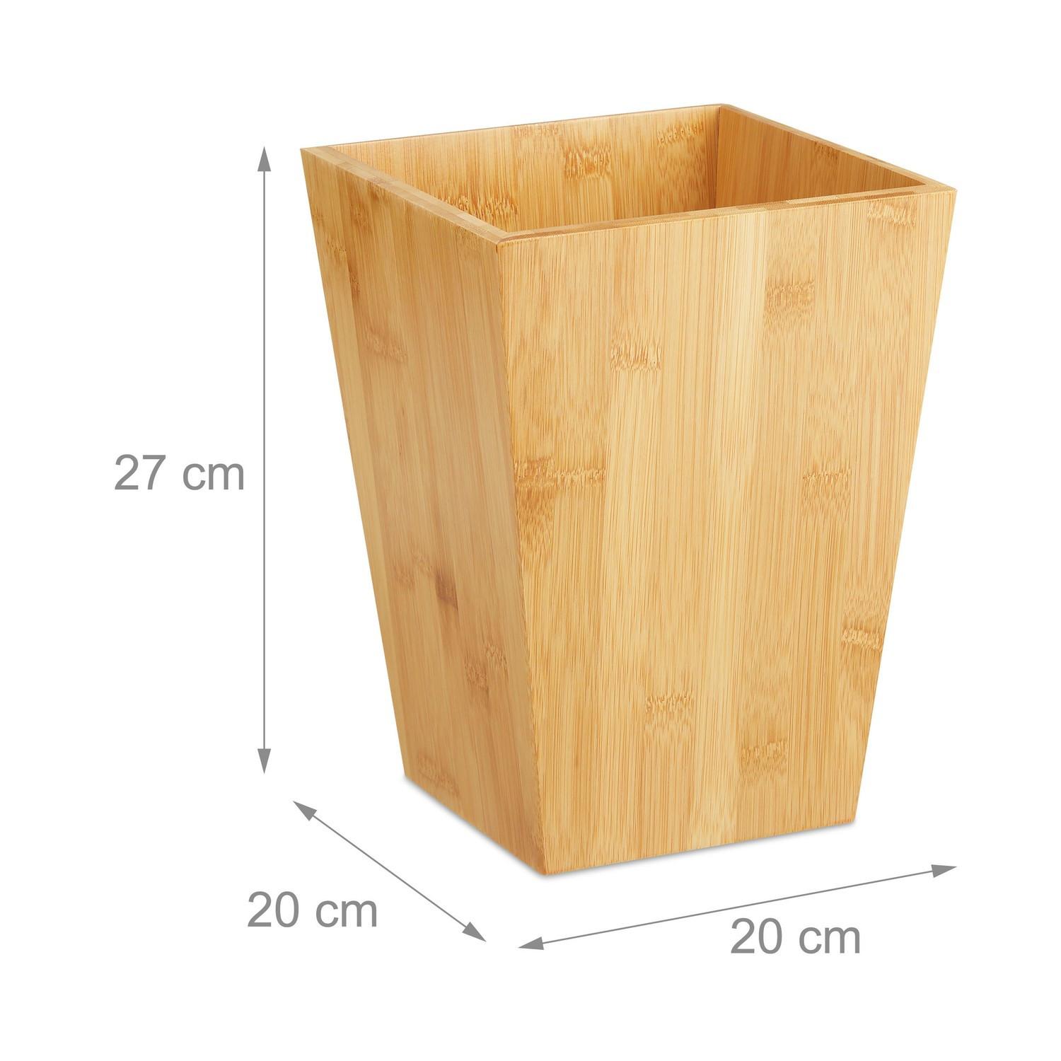 Northix Papierkorb aus Bambus  