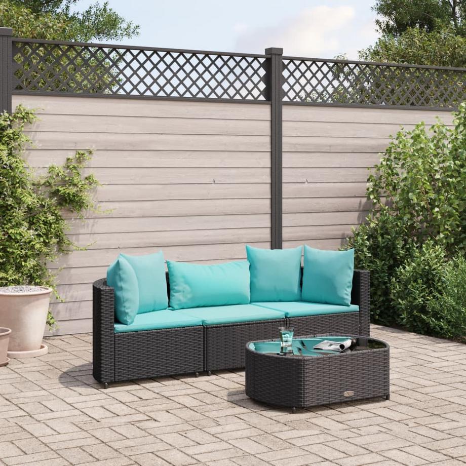 VidaXL Gartensofagarnitur poly-rattan  