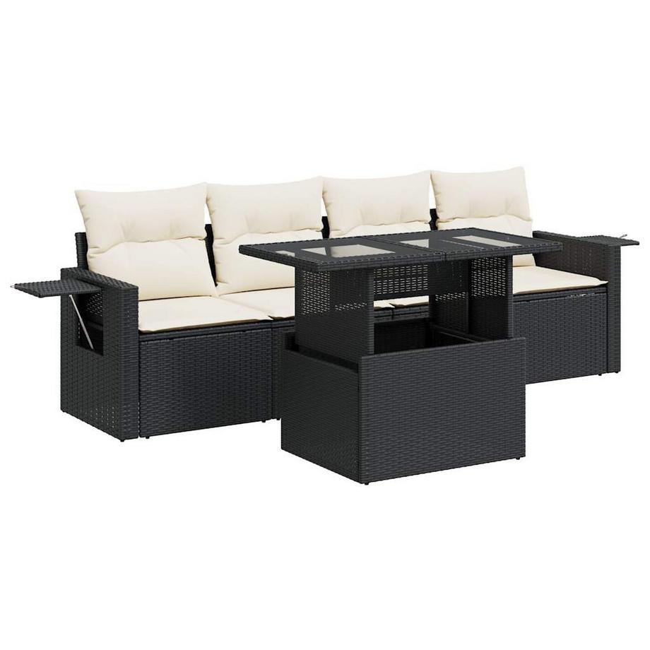 set di divani da giardino Polirattan