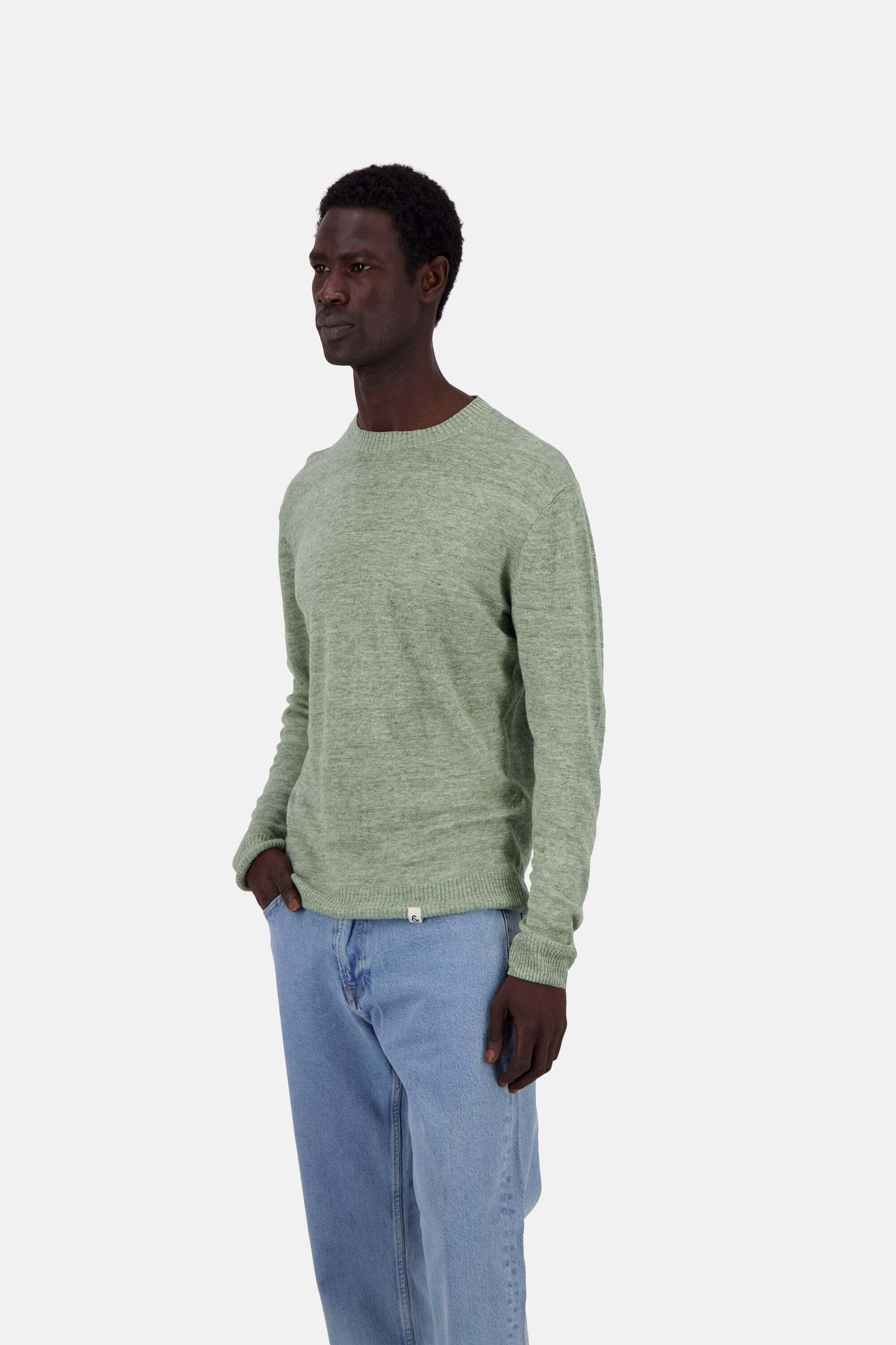 Colours & Sons Leinen Rundhals Pullover  
