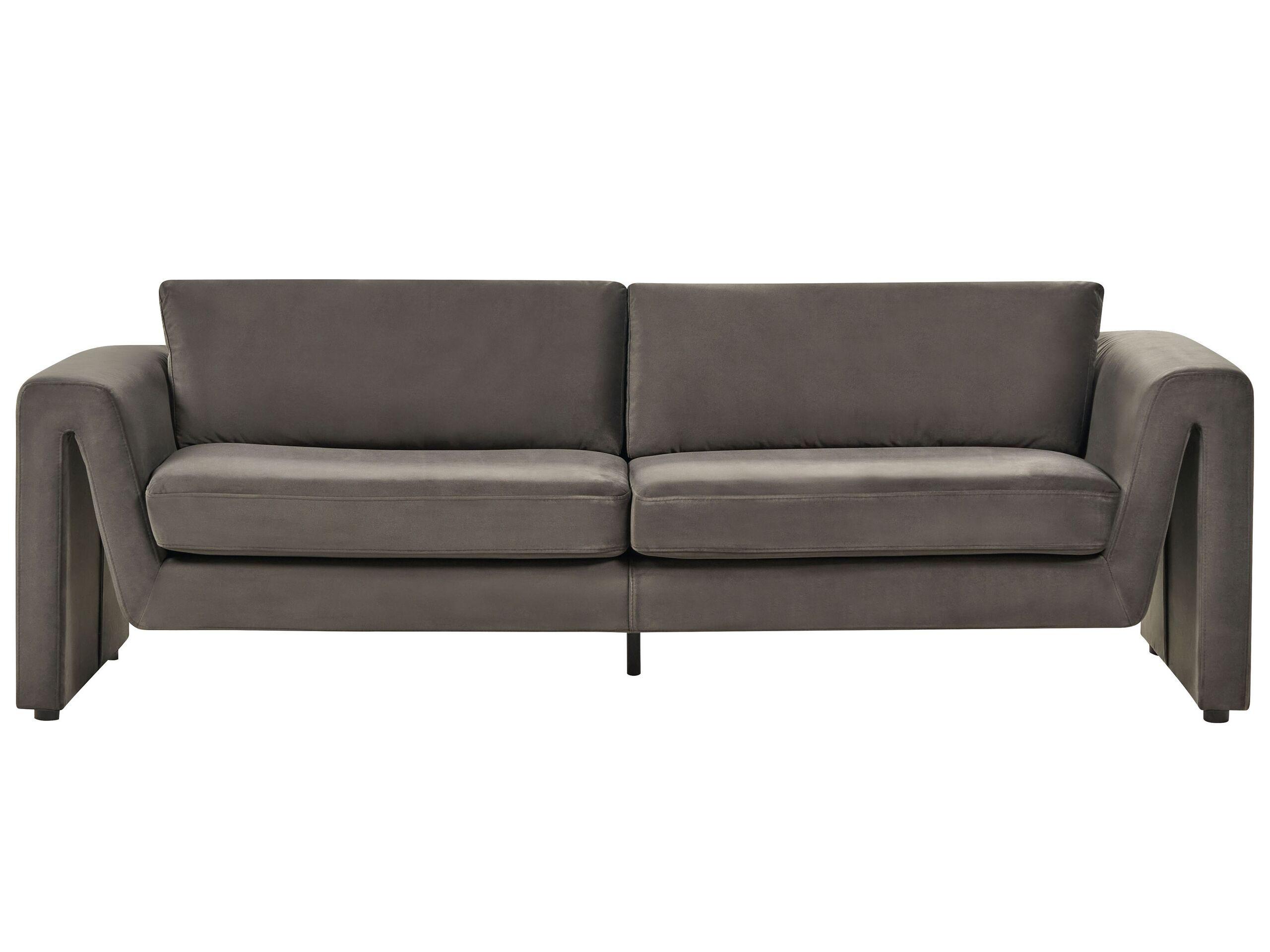 Beliani 3 Sitzer Sofa aus Samtstoff Modern MAUNU  