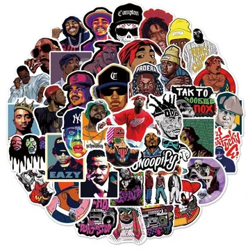 Autocollants hip hop - 50 pcs