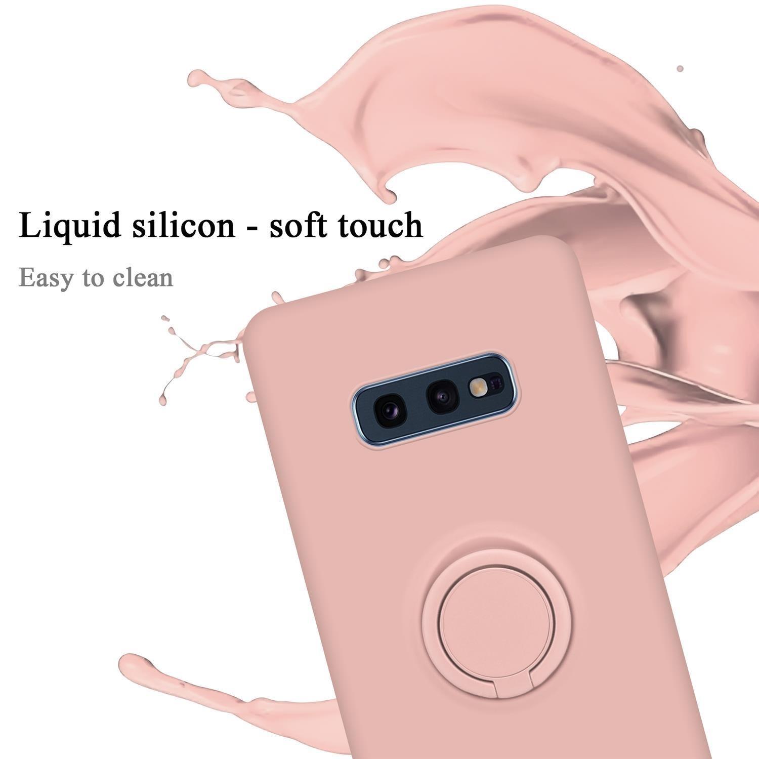 Cadorabo  Hülle für Samsung Galaxy S10e TPU Silikon mit Ring Liquid 