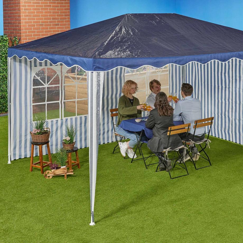 B2X Pavilion Gestreifte Seitenteile - 2er-Set  