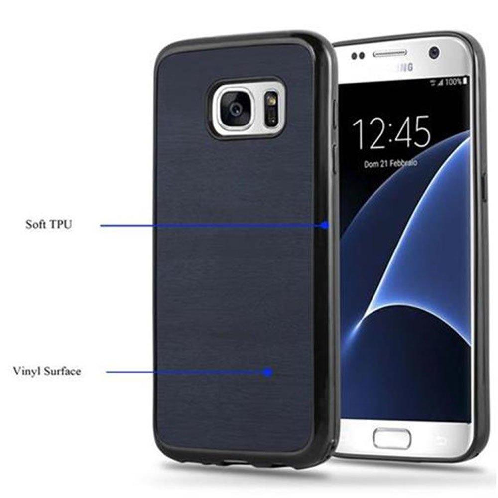 Cadorabo  Hülle für Samsung Galaxy S7 TPU Silikon Holz 