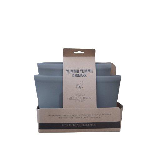 Image of Yummii Yummii F092 Aufbewahrungsbeutel Für Lebensmittel 3 Stück(e) Grau Unisex Grau ONE SIZE