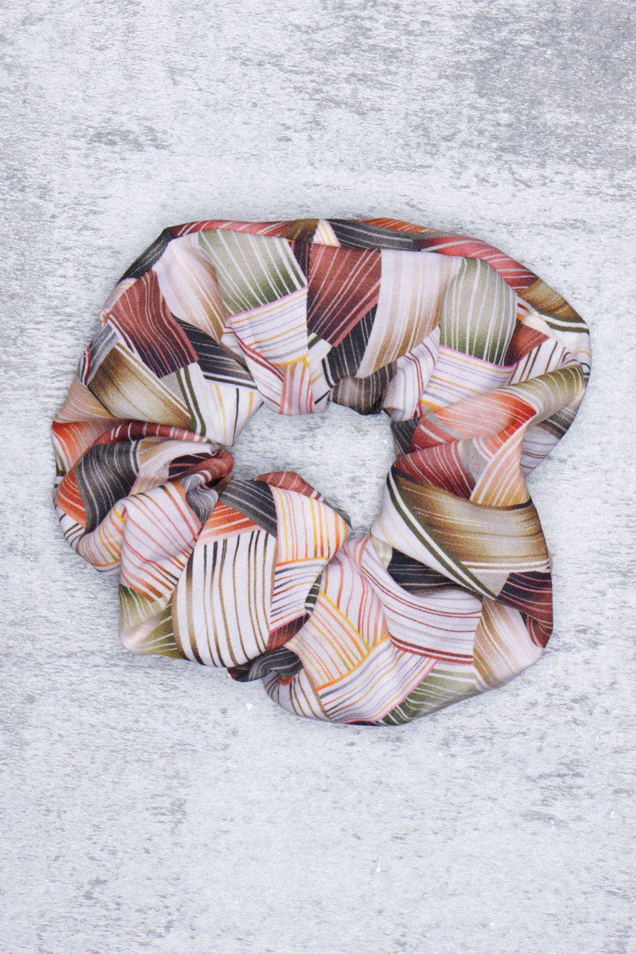 Image of Der Flecht-scrunchie Damen Gelb ONE SIZE