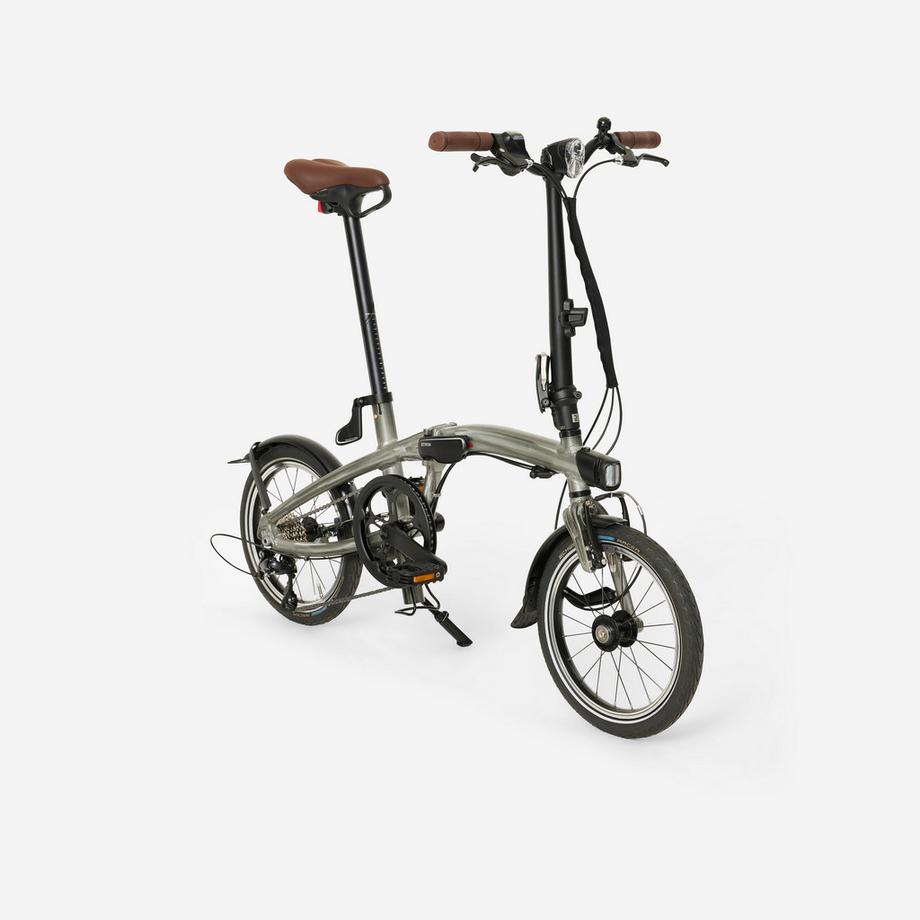 B’TWIN  Bici Pieghevole Ultracompatta 16 Pollici Alluminio 