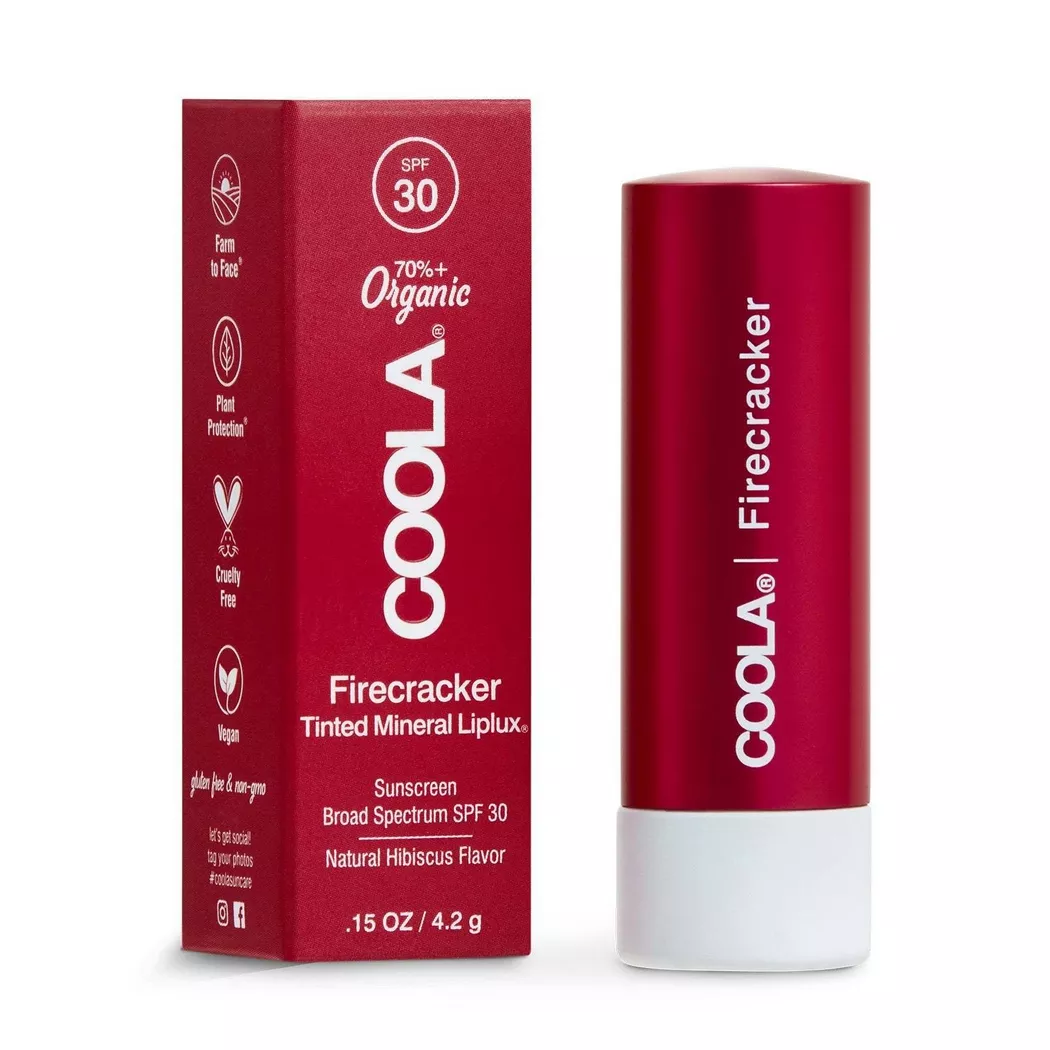 Coola Mineral Liplux SPF 30 Firecracker