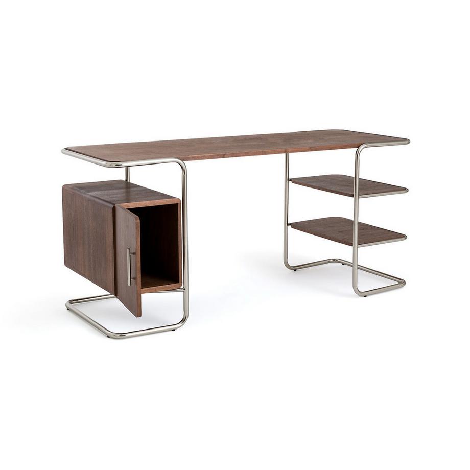 AM.PM Bureau tubulaire plaqué noyer  