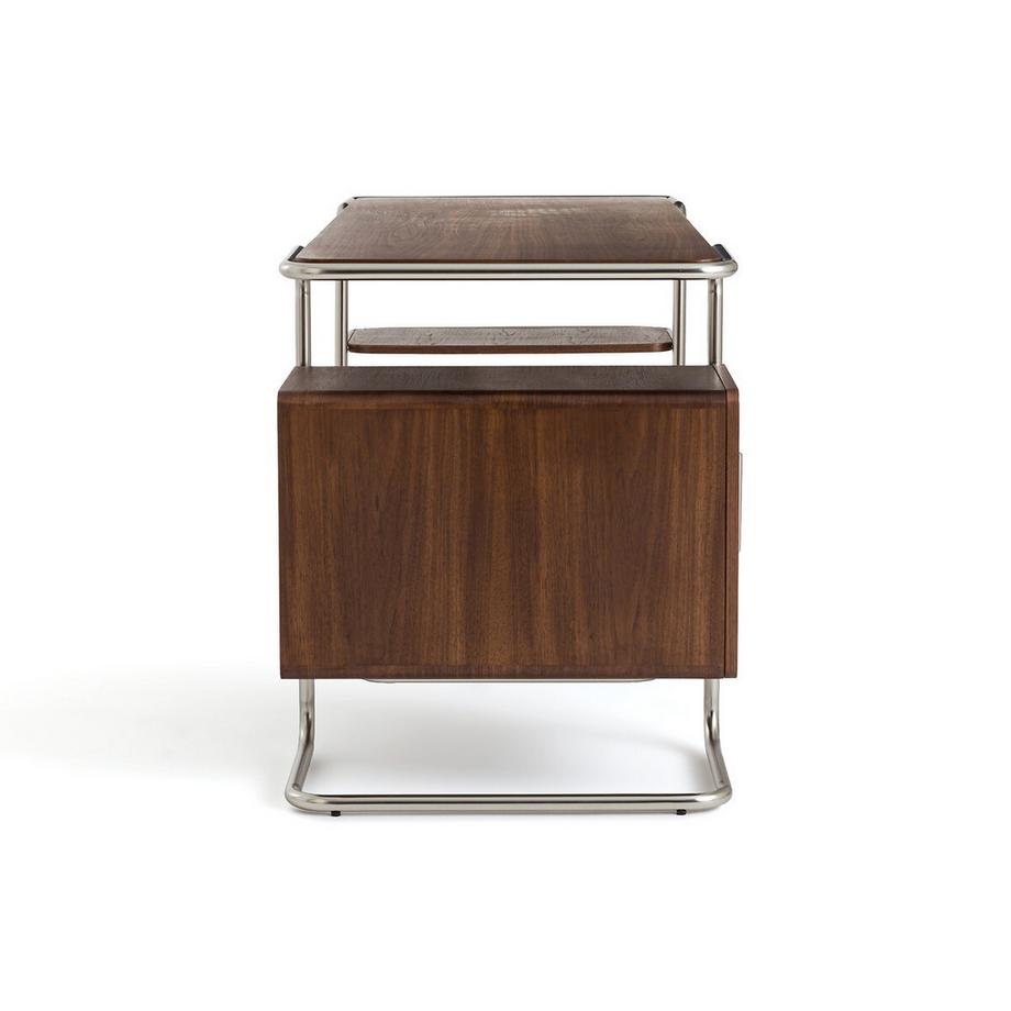 AM.PM Bureau tubulaire plaqué noyer  