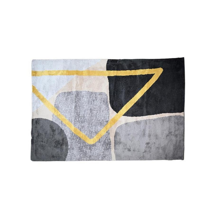 OZAIA Tappeto 2 Grigio Nero e Dorato Stile contemporaneo PICADILLY  