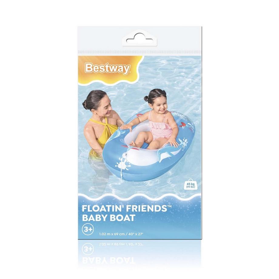 B2X  Ponton de plage pour nager les dauphins 102 x 69 cm Bestway 34037 